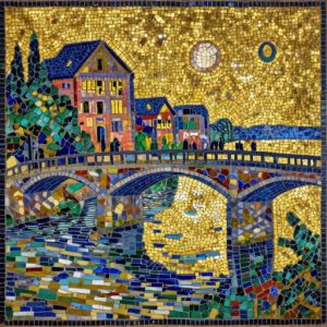 Byzantine Mosaic: Bridge at Argenteuil