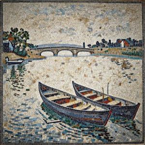 Claude Monet’s Le Pont d’Argenteuil Mosaic Art