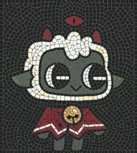 Whimsical Fantasy Creature Mosaic Art