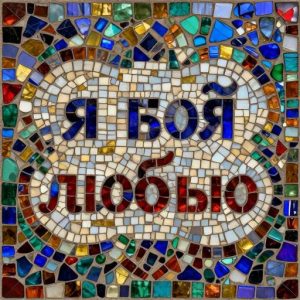 ‘I Love You’ Russian Mosaic Art – Opus Incertum