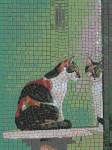 Calico Cats Mosaic Art – 30×40 cm