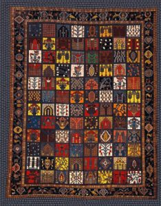 Ancient Symbolic Grid Mosaic Art