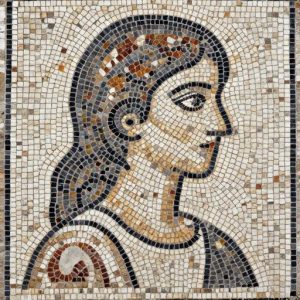 Classical Profile Mosaic Art – Custom Opus Tessellatum