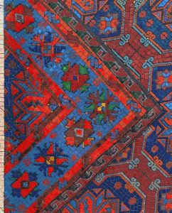 Geometric Ethnic Pattern Mosaic Art