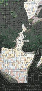 Love You Forever – Romantic Couple Mosaic Art