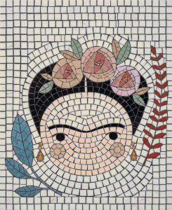 Frida Kahlo Inspired Mosaic Portrait