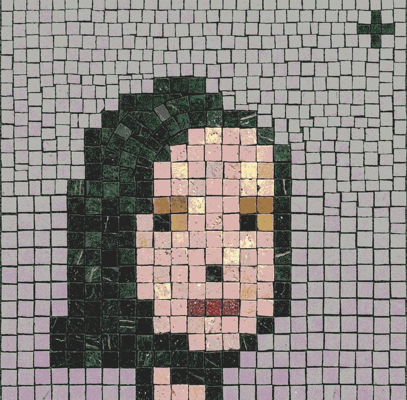Minimalist Mosaic Portrait - Modern AI Art