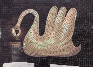 Elegant Swan Mosaic Art – Handcrafted Wall Decor