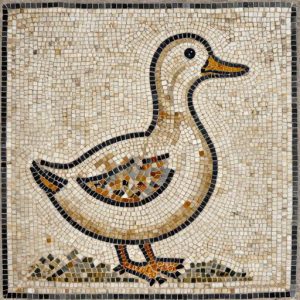 Funny Duck Mosaic Art – Custom Opus Tessellatum