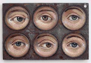 Mosaic Art: Six Mysterious Eyes