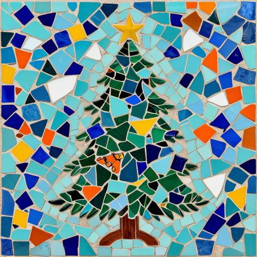 Trencadís Mosaic Christmas Tree Art
