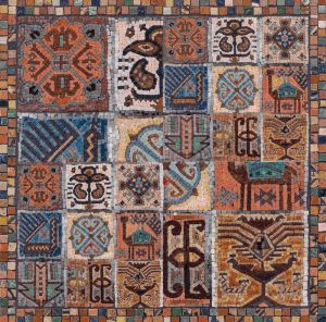 Ancient Symbols Mosaic Art – 25×25 cm