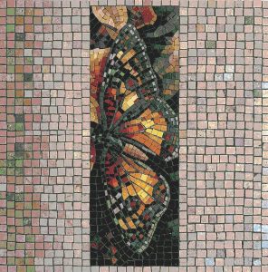 Vibrant Butterfly Mosaic Art – 60×61 cm