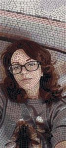 Elegant Woman Mosaic Portrait