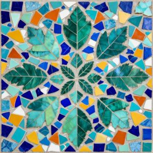 Oak Leaves Trencadís Mosaic Art