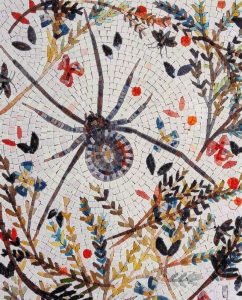 Spider’s Web Mosaic Art – Nature Inspired Wall Decor