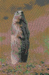 Polar Bear Mosaic Art – Modern Wall Decor