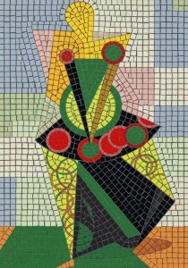 Abstract Geometric Mosaic Art – Vibrant Modern Composition