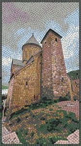 Ancient Stone Church Mosaic Art