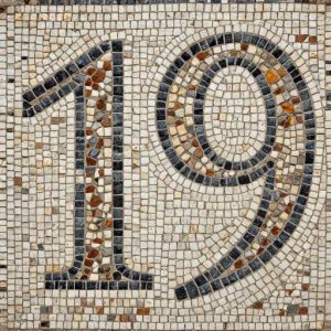 Custom Opus Tessellatum Mosaic Number 19