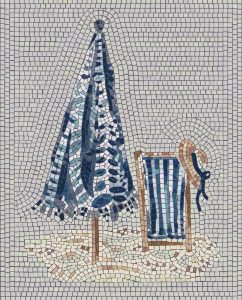 Summer Beach Day Mosaic Art
