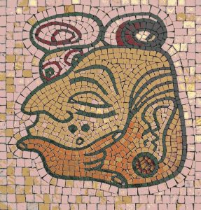 Abstract Stylized Face Mosaic Art