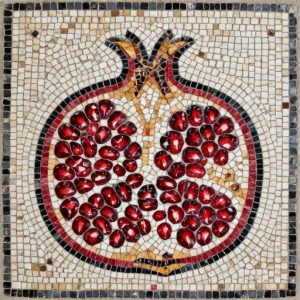 Custom Pomegranate Mosaic Art – Opus Tessellatum