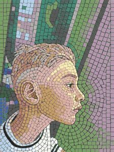 Modern Mosaic Portrait of a Young Person