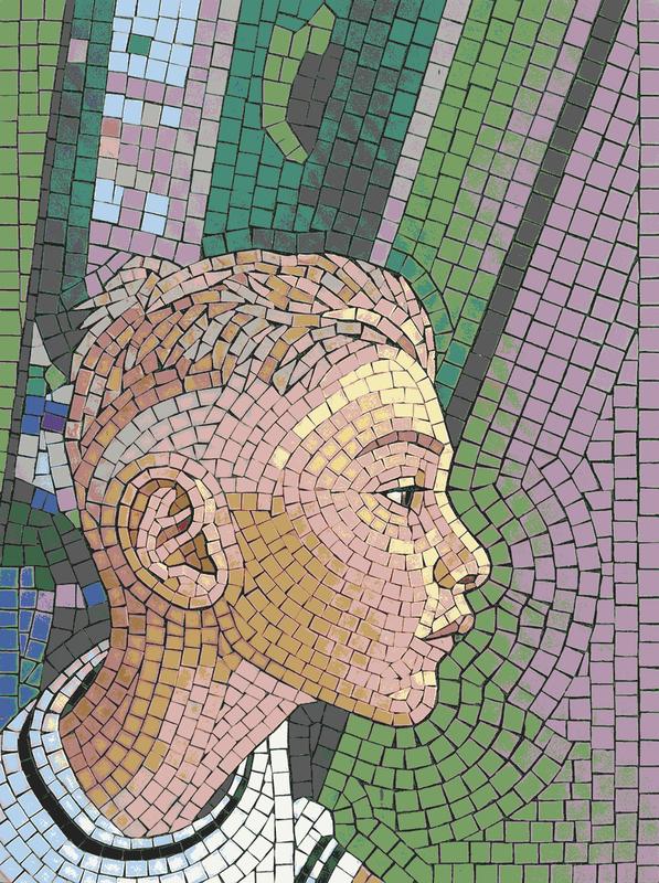 Modern Mosaic Portrait of a Young Person