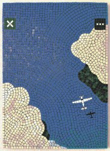 Sky Flight Mosaic Art – Blue Sky and Airplanes