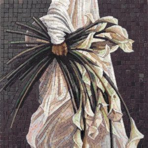 Classical Draped Garment Mosaic Art