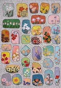 Floral Garden Mosaic Art – 25×35 cm