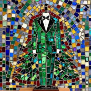 Green Velvet Tailcoat Mosaic Art – Opus Incertum
