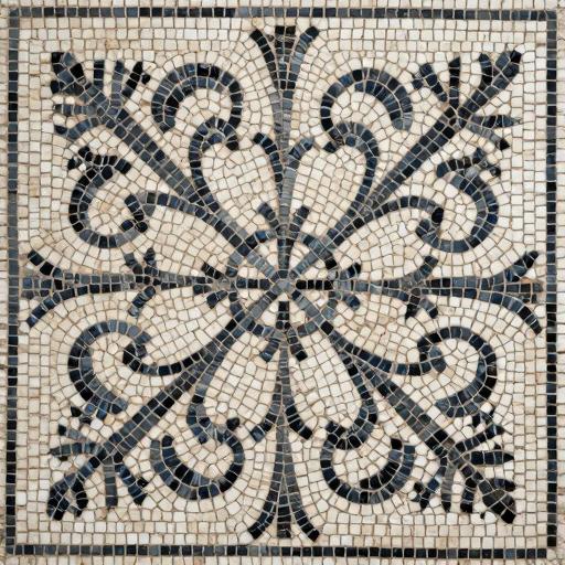 Classical Floral Opus Tessellatum Mosaic
