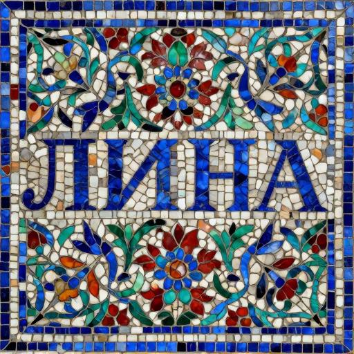 Custom Florentine Mosaic Art - Name 'Lina'