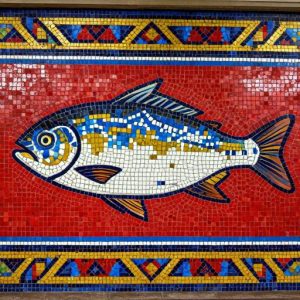 Soviet Style Mackerel Mosaic Art