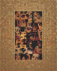 Fragmented Faces Mosaic Art