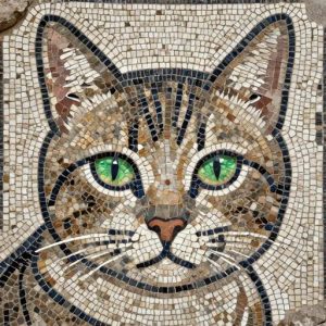 Cat’s Gaze Mosaic Art – Opus Tessellatum Style