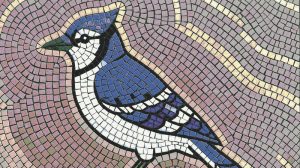 Blue Jay Mosaic Art – 60×60 cm