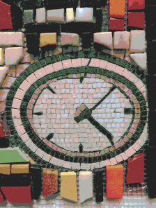 Timeless Moments Mosaic Clock Art