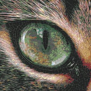 Mysterious Cat’s Eye Mosaic Art