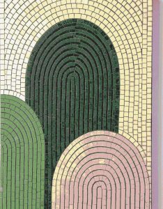 Abstract Geometric Arches Mosaic Art