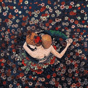 Floral Dream Mosaic Art – Woman in a Flower Field