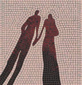 Eternal Bond – Abstract Couple Mosaic Art