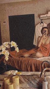 Modern Intimacy Mosaic Art – Person with Smartphone