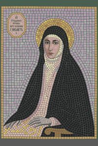 Saint in Black Mosaic Art – Classical Style