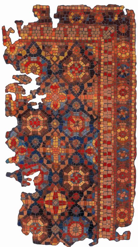Ancient Geometric Pattern Mosaic Art