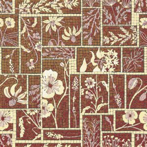 Classical Botanical Floral Mosaic Art