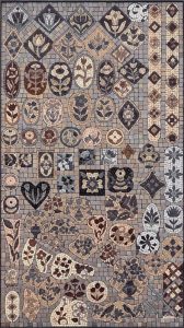 Classical Floral Mosaic Art – Earthy Tones