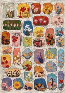 Colorful Floral Mosaic Art – Nature’s Garden